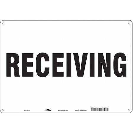 Condor Receiving, 20 in W x 14 in H, Horizontal Rectangle, Aluminum, 473C48 473C48