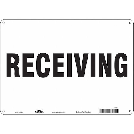 Condor Receiving, 14 in W x 10 in H, Horizontal Rectangle, Polyethylene, 473C51 473C51