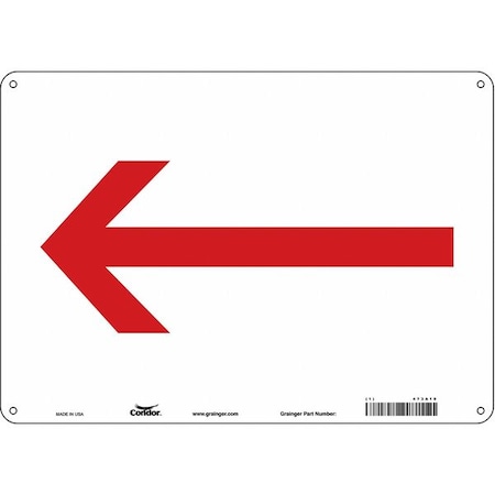 Condor Exit Sign, Aluminum, 14" W, 10" H, Pictogram Only, White 473A10