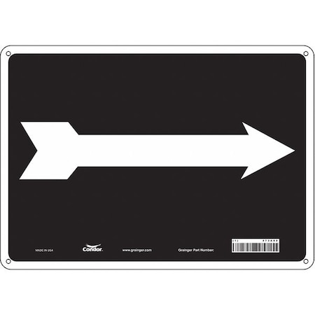 Condor Exit Sign, Plastic, 14" W, 10" H, Pictogram Only, Black, White 473A52