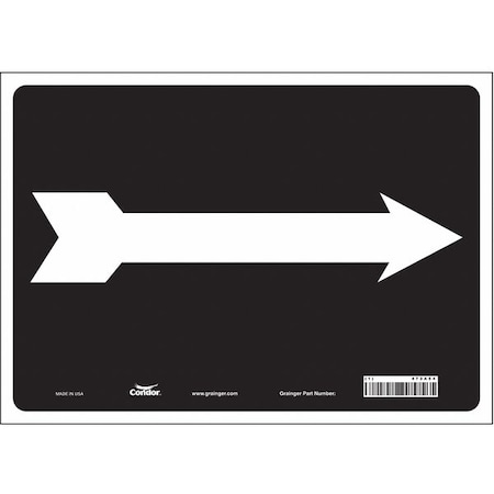 Condor Exit Sign, Vinyl, 14" W, 10" H, Pictogram Only, Black, White 473A54