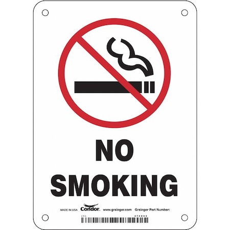 Condor Safety Sign, 7" H, 5 in W, Polyethylene, Vertical Rectangle, English, 474D05 474D05