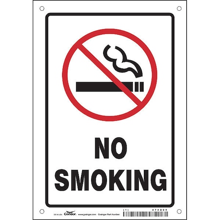 Condor Safety Sign, 10" H, 7 in W, Polyethylene, Horizontal Rectangle, English, 474D06 474D06