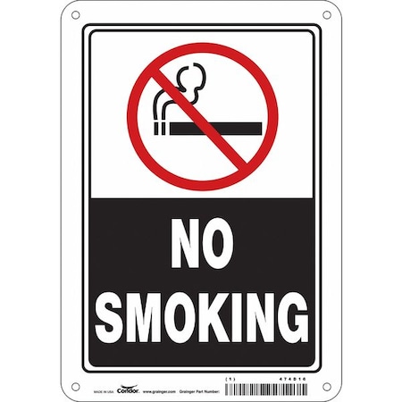 Condor Safety Sign, 10" H, 7 in W, Polyethylene, Horizontal Rectangle, English, 474D16 474D16
