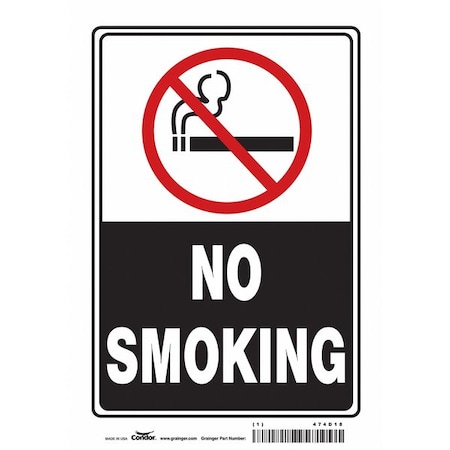 Condor Safety Sign, 10" H, 7 in W, Vinyl, Horizontal Rectangle, English, 474D18 474D18
