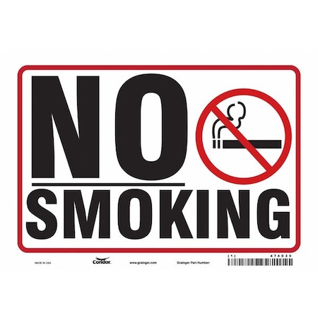 Condor Safety Sign, 7" H, 10" W, Vinyl, Vertical Rectangle, English, 474D29 474D29