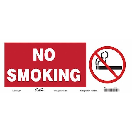 Condor Safety Sign, 7" H, 17 in W, Vinyl, Vertical Rectangle, English, 474D34 474D34