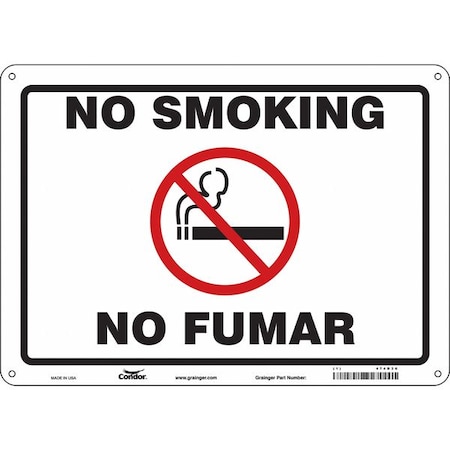 Condor Safety Sign, 10" H, 14 in W, Horizontal Rectangle, English, Spanish, 474D36 474D36