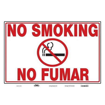 Condor No Header, No Smoking/No Fumar, 36 in W x 24 in H, Horizontal Rectangle, Vinyl 474D43