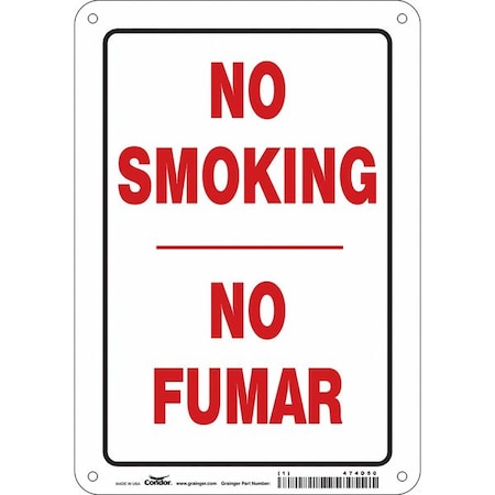 Condor Safety Sign, 10" H, 7 in W, Horizontal Rectangle, English, Spanish, 474D50 474D50