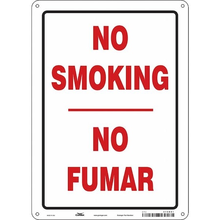 Condor Safety Sign, 14 in H, 10" W, Vertical Rectangle, English, Spanish, 474D51 474D51