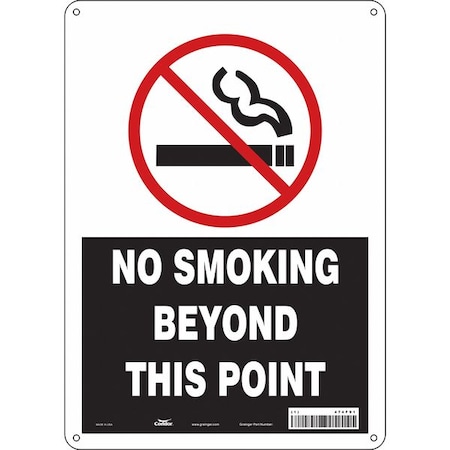 Condor Safety Sign, 14 in H, 10" W, Polyethylene, Vertical Rectangle, English, 474F91 474F91