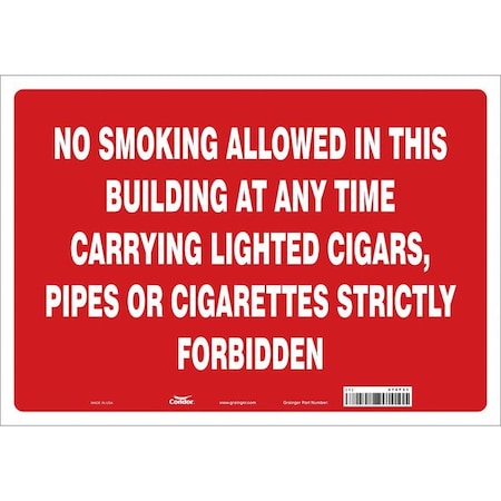 Condor Safety Sign, 14 in H, 20 in W, Vinyl, Horizontal Rectangle, English, 474F31 474F31