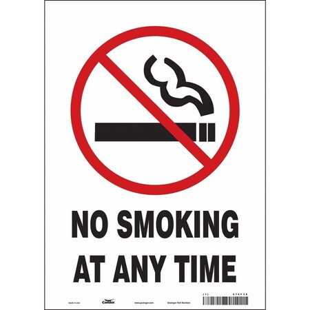 Condor Safety Sign, 14 in H, 10" W, Vinyl, Vertical Rectangle, English, 474F38 474F38