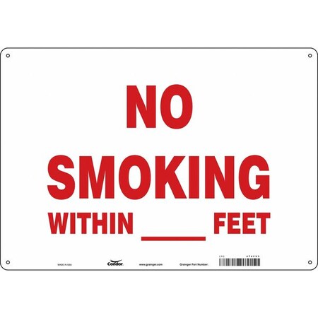 Condor Safety Sign, 14 in H, 20 in W, Polyethylene, Horizontal Rectangle, English, 474F53 474F53