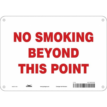 Condor Safety Sign, 7" H, 10" W, Vertical Rectangle, English, 474F68 474F68