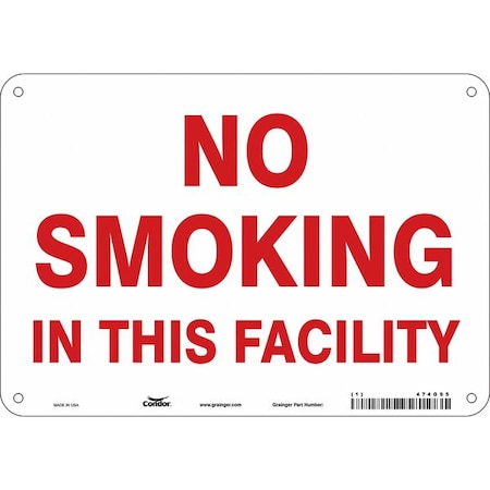 Condor Safety Sign, 7" H, 10" W, Polyethylene, Vertical Rectangle, English, 474G95 474G95