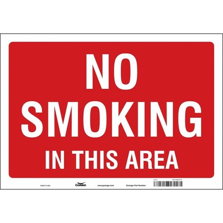 Condor Safety Sign, 14 in H, 20 in W, Vinyl, Horizontal Rectangle, English, 474G31 474G31