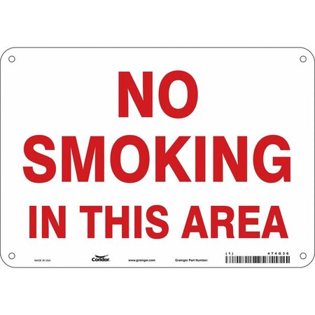 Condor Safety Sign, 7" H, 10" W, Polyethylene, Vertical Rectangle, English, 474G36 474G36