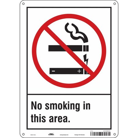 Condor Safety Sign, 14 in H, 10" W, Polyethylene, Vertical Rectangle, English, 474G53 474G53