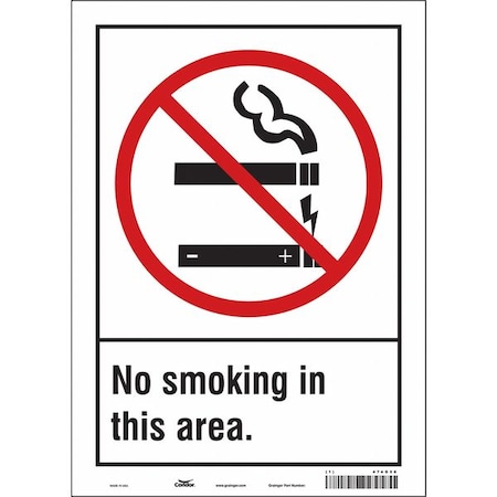 Condor Safety Sign, 14 in H, 10" W, Vinyl, Vertical Rectangle, English, 474G56 474G56