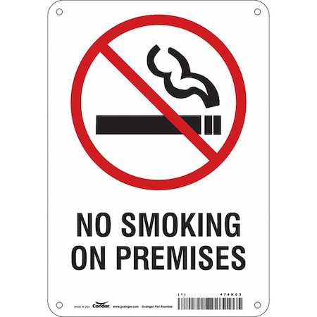 Condor Safety Sign, 10" H, 7 in W, Polyethylene, Horizontal Rectangle, English, 474H03 474H03