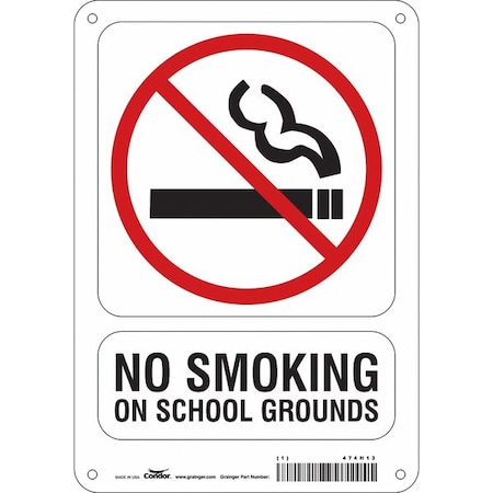 Condor Safety Sign, 10" H, 7 in W, Horizontal Rectangle, English, 474H13 474H13