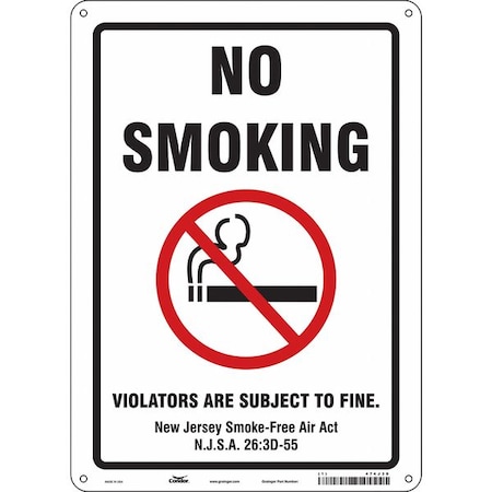 Condor Safety Sign, 14 in H, 10" W, Polyethylene, Vertical Rectangle, English, 474J30 474J30