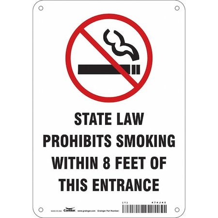 Condor Safety Sign, 10" H, 7 in W, Horizontal Rectangle, English, 474J40 474J40