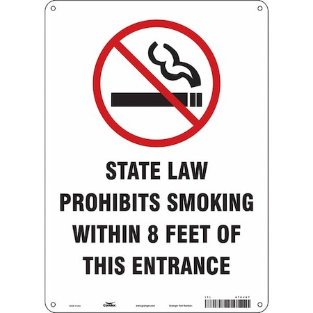 Condor Safety Sign, 14 in H, 10" W, Vinyl, Vertical Rectangle, English, 474J47 474J47