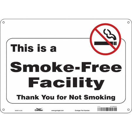 Condor Safety Sign, 10" H, 14 in W, Horizontal Rectangle, English, 474K95 474K95