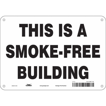 Condor Safety Sign, 7" H, 10" W, Vertical Rectangle, English, 474K75 474K75