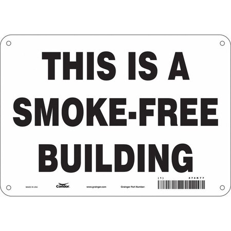Condor Safety Sign, 7" H, 10" W, Polyethylene, Vertical Rectangle, English, 474K77 474K77