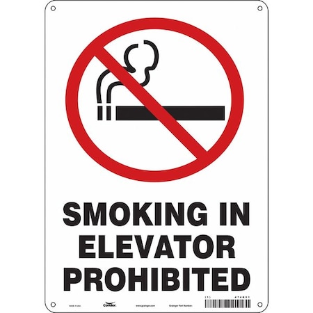 Condor Safety Sign, 14 in H, 10" W, Vertical Rectangle, English, 474K01 474K01