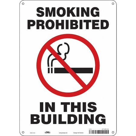 Condor Safety Sign, 14 in H, 10" W, Polyethylene, Vertical Rectangle, English, 474K30 474K30