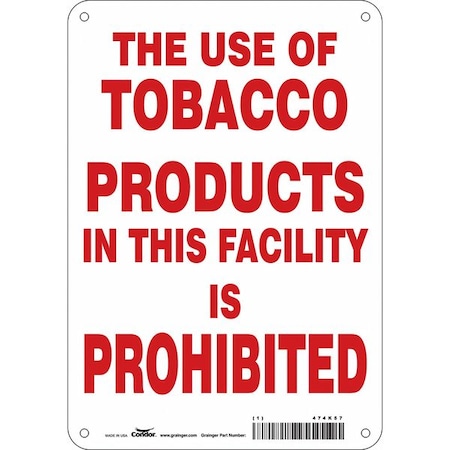 Condor Safety Sign, 10" H, 7 in W, Horizontal Rectangle, English, 474K57 474K57