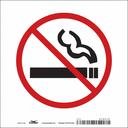 Condor No Header, No Legend, 7 in W x 7 in H, Square, Vinyl 474L70