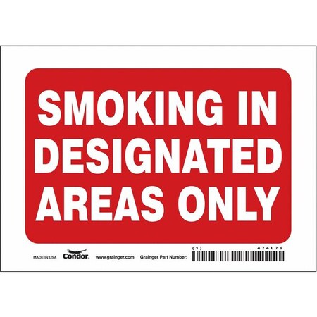 Condor Safety Sign, 5 in H, 7 in W, Vinyl, Horizontal Rectangle, English, 474L79 474L79