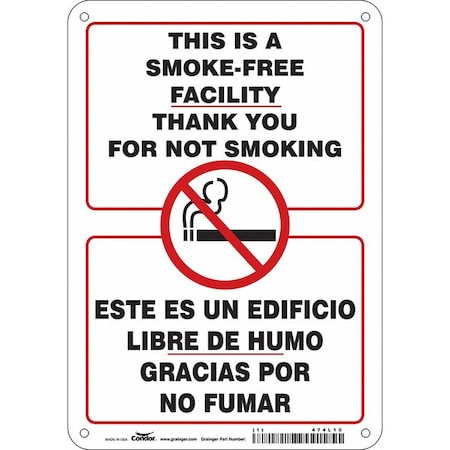 Condor Safety Sign, 10" H, 7 in W, Horizontal Rectangle, English, Spanish, 474L10 474L10
