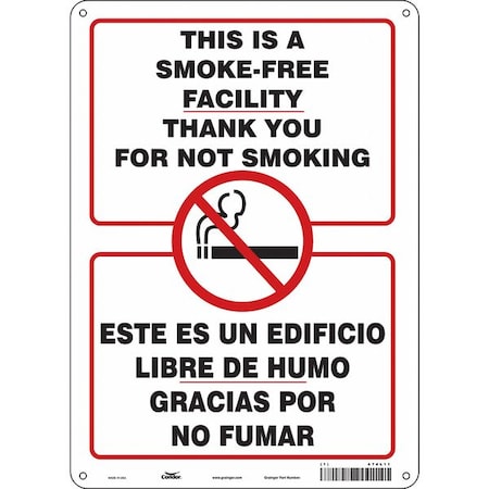 Condor Safety Sign, 14 in H, 10" W, Vertical Rectangle, English, Spanish, 474L11 474L11
