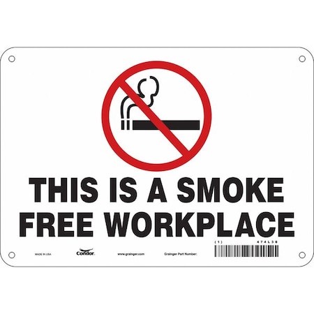 Condor Safety Sign, 7" H, 10" W, Polyethylene, Vertical Rectangle, English, 474L38 474L38