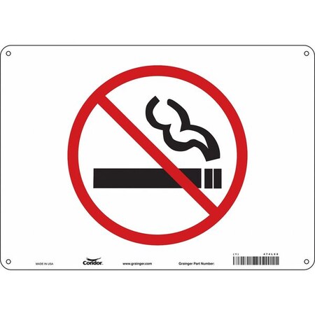 Condor Safety Sign, 10" H, 14 in W, Polyethylene, Horizontal Rectangle, No Text, 474L68 474L68