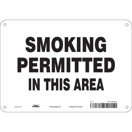 Condor Safety Sign, 7" H, 10" W, Polyethylene, Vertical Rectangle, English, 474M93 474M93