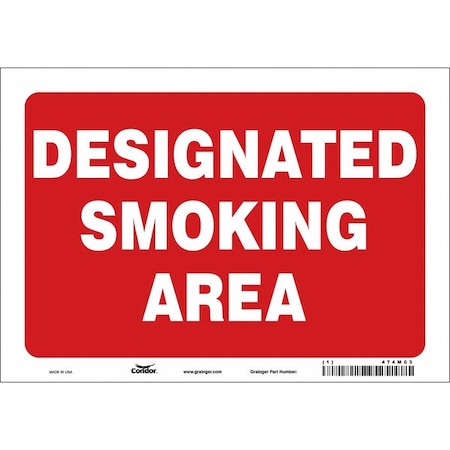 Condor Safety Sign, 7" H, 10" W, Vinyl, Vertical Rectangle, English, 474M03 474M03