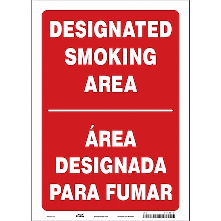 Condor Safety Sign, 14 in H, 10" W, Vinyl, Vertical Rectangle, English, Spanish, 474M10 474M10