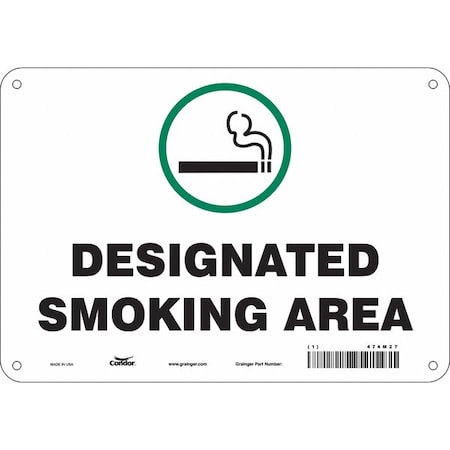 Condor Safety Sign, 7" H, 10" W, Polyethylene, Vertical Rectangle, English, 474M27 474M27