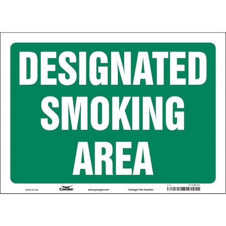 Condor Safety Sign, 10" H, 14 in W, Vinyl, Horizontal Rectangle, English, 474M40 474M40