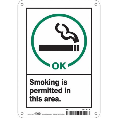 Condor Safety Sign, 10" H, 7 in W, Horizontal Rectangle, English, 474M59 474M59