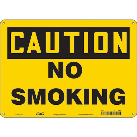 Condor Safety Sign, 10" H, 14 in W, Horizontal Rectangle, English, 474N22 474N22
