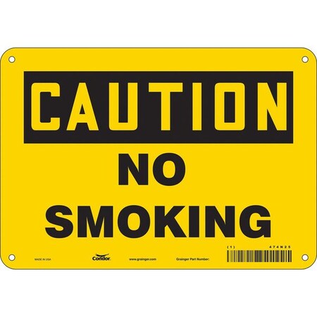 Condor Safety Sign, 7" H, 10" W, Polyethylene, Vertical Rectangle, English, 474N25 474N25